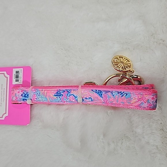 Lilly Pulitzer Dog Lead Splendor in the Sand Small/Medium - Picture 5 of 5